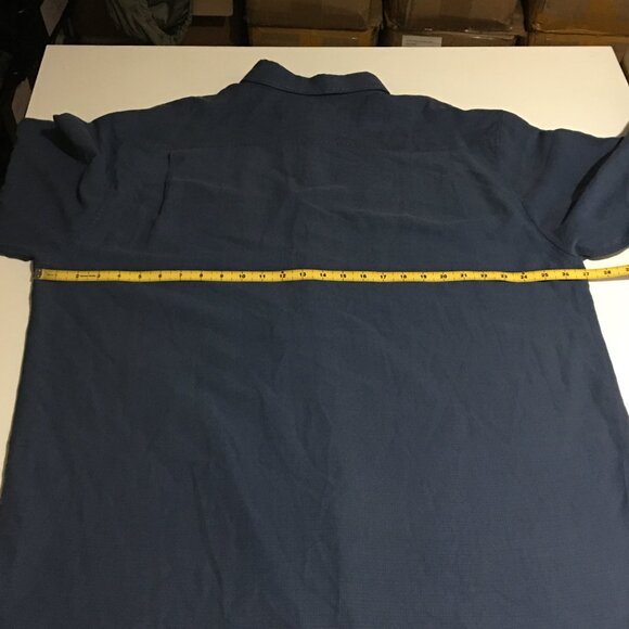 Nat Nast Men's XL Long Sleeve button Shirt Blue Silk Blend Luxury Originals - Picture 6 of 7